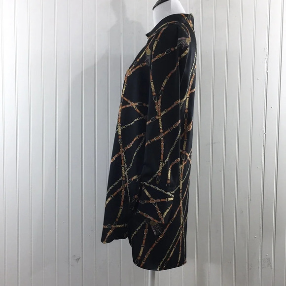 Zara TRF Collection Black Button Front Womens XS Horse Riding Equestrian Tunic - Picture 4 of 10